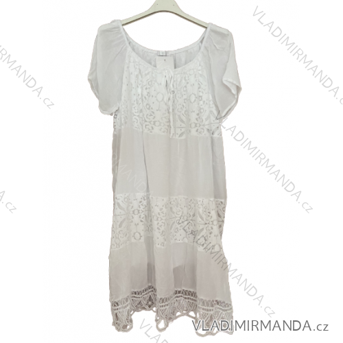 Šaty letné krajkové carmen dámske (L/XL/2XL ONE SIZE) TALIANSKA MÓDA IM423CLARA