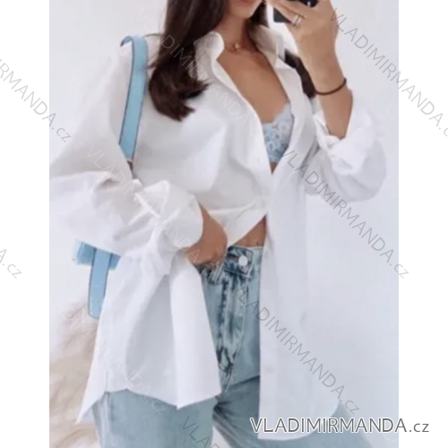 Košeľa dlhý rukáv dámska (S/M/L ONE SIZE) TALIANSKA MÓDA IMPBB23C16680