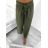 Nohavice dlhé letné dámske (S/M ONE SIZE) TALIANSKA MÓDA IMM23M15338/DU