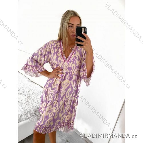 Šaty letné oversize dlhý rukáv dámske nadrozmer (S/M/L/XL/2XL ONE SIZE) TALIANSKA MÓDA IMPLI235543