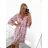 Šaty letné oversize dlhý rukáv dámske nadrozmer (S/M/L/XL/2XL ONE SIZE) TALIANSKA MÓDA IMPLI235543/DU XL/2XL fialová