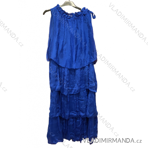 Šaty letné bez rukávov nadrozmer dámske (XL/2XL/3XL ONE SIZE) TALIANSKA MóDA IM723MIRANDA