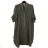 Šaty košeľové oversize 3/4 rukáv dámske nadrozmer (XL/2XL ONE SIZE) TALIANSKA MÓDA IM423MARIA