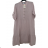 Šaty košeľové oversize 3/4 rukáv dámske nadrozmer (XL/2XL ONE SIZE) TALIANSKA MÓDA IM423NAZLI/DU XL/2XL čierna