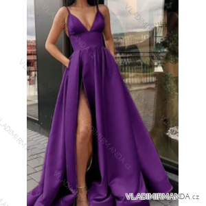 Šaty dlhé letné elegantné na ramienka dámske (S/M/L/XL ONE SIZE) TALIANSKA MÓDA IMPGM2323185