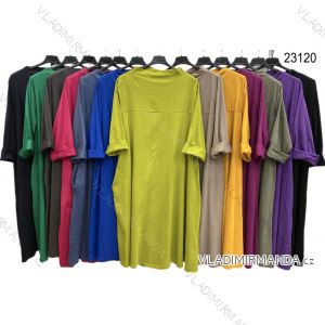 Šaty letné krátky rukáv dámske nadrozmer (3XL/4XL ONE SIZE) TALIANSKA MÓDA IMWT2323120