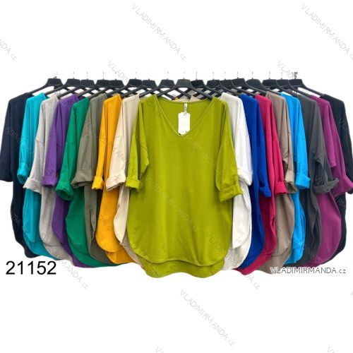 Tunika dlhý rukáv dámska nadrozmer (3XL/4XL ONE SIZE) TALIANSKA MÓDA IMWT2321152
