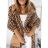 Cardigan s kapucňou dlhý rukáv dámsky (S/M ONE SIZE) TALIANSKA MÓDA IMWGM232666