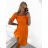 Šaty carmen přes ramena letní  dámské (S/M ONE SIZE) ITALSKÁ MÓDA IMM23M5368
