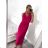Šaty dlhé letné bez rukávov dámske (S/M/L ONE SIZE) TALIANSKA MÓDA IMFF23003/DU S/M modrá