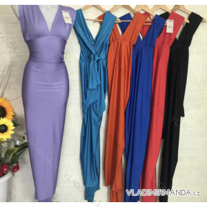 Šaty letné elegantné bez rukávov dámske (S/M ONE SIZE) TALIANSKA MÓDA IMPGM232675