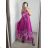Šaty dlhé elegantné bez rukávov dámske (S/M ONE SIZE) TALIANSKA MODA IM323050
