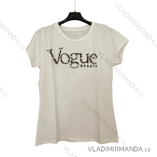 Tričko krátky rukáv dámske  (S/M ONE SIZE) TALIANSKA MÓDA IMM23VOGUE