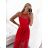 Šaty tilové elegantné bez rukávov dámske (S/M ONE SIZE) TALIANSKA MÓDA IMM22Q52235A/UL fialová