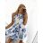 Šaty letné na ramienka dámske SANTORINI (S/M ONE SIZE) TALIANSKA MÓDA IMPBB23P4102