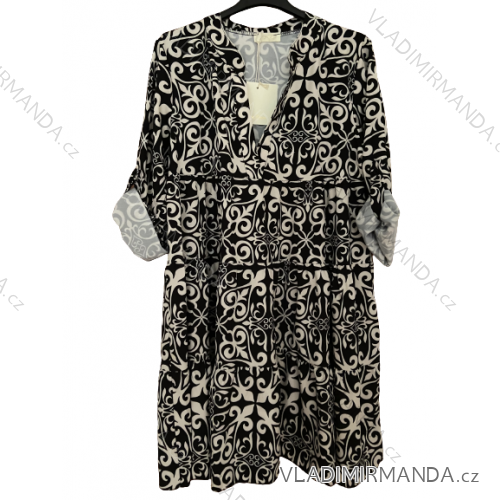 Šaty letné 3/4 dlhý rukáv dámske (S/M ONE SIZE) TALIANSKA MÓDA IMWBB232667