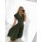 Šaty elegantný krátky rukáv dámske (S/M ONE SIZE) TALIANSKA MóDA IM923010/DU S/M béžová