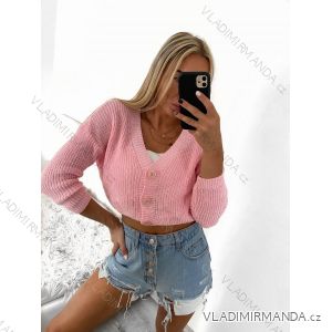 Sveter dlhý rukáv dámsky (S/M ONE SIZE) TALIANSKA MÓDA IMPBB23Y22066