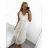 Šaty letné boho krajkové na ramienka dámske (S/M ONE SIZE) TALIANSKA MÓDA IMPSH235559
