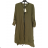 Šaty letné s opaskom 3/4 dlhý rukáv dámske mušelín nadrozměr (XL/2XL ONE SIZE) TALIANSKA MÓDA IMWBB232660/DU XL/2XL khaki