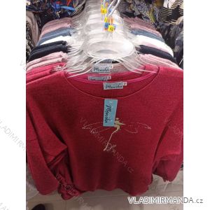 Blúzka teplá dlhý rukáv dámska nadrozmerná s vycpávky (l-4xl) L.G.M. POLSKÁ MODA LGM23MONIKA