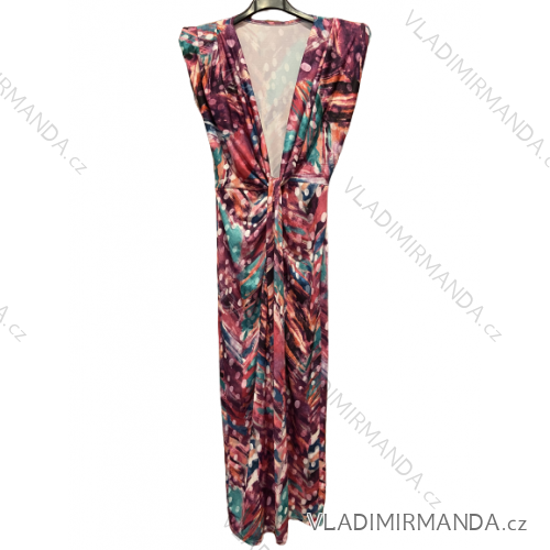 Šaty dlhé elegantné bez rukávov dámske (S/M ONE SIZE) TALIANSKA MÓDA IMPGM2322581