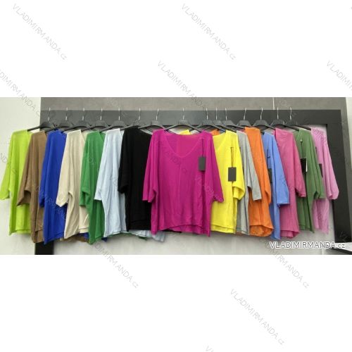 Tunika krátky rukáv dámsky (S/M ONE SIZE) TALIANSKA MÓDA IMWC232855