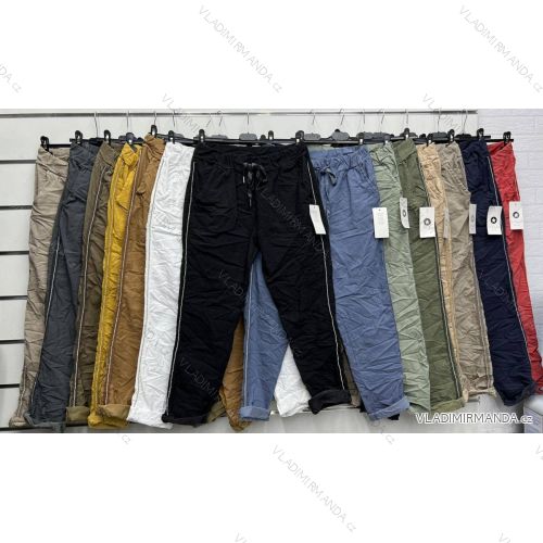 Nohavice dlhé strečové mackáče dámske (S/M/L ONE SIZE) TALIANSKA MÓDA IMWG232866