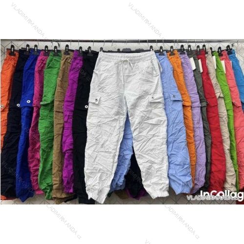 Nohavice dlhé strečové mackáče dámske (S/M/L ONE SIZE) TALIANSKA MÓDA IMWG232873