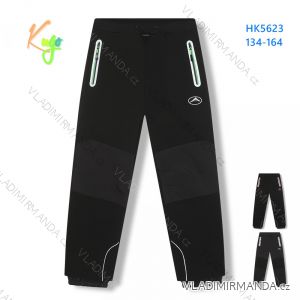 Nohavice softshellové detské dorast dievčenské a chlapčenské (104-134) KUGO HK5623