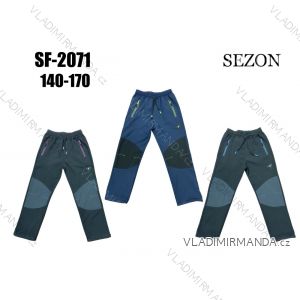 Nohavice softshellové zateplené s flaušom detské dievčenské a chlapčenské (140-170) SEZON SEZ23SF-2071