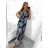 Šaty letné dlhé icecool bez rukávov dámske (S/M ONE SIZE) TALIANSKA MÓDA IMM23M949/DUR modrá