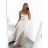 Šaty dlhé elegantné na ramienka dámske (S/M ONE SIZE) TALIANSKA MODA IM323013