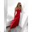 Šaty dlhé elegantné na ramienka dámske (S/M ONE SIZE) TALIANSKA MODA IM323013/DU   béžová   S/M