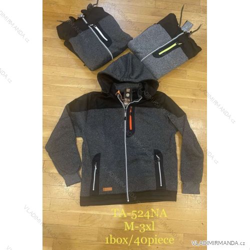 Mikina na zips s kapucňou dlhý rukáv pánska (M-3XL) TA FASHION TAF23TA-524NA