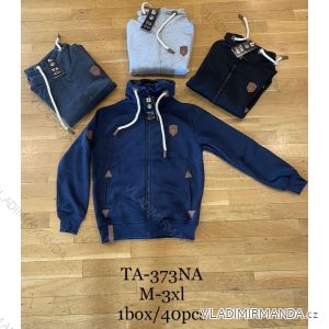Mikina na zips s kapucňou dlhý rukáv pánska (M-3XL) TA FASHION TAF23TA-373NA