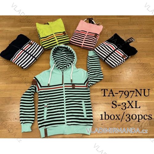 Mikina na zips s kapucňou dlhý rukáv dámska (S-3XL) TA FASHION TAF23TA-797NU