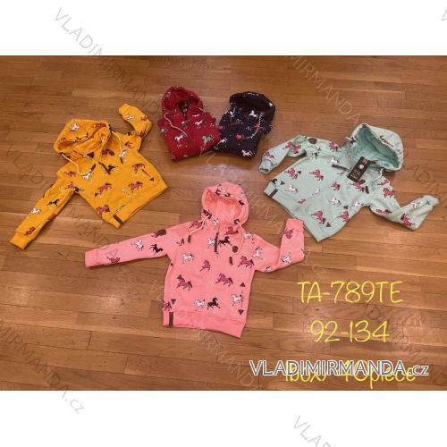 Mikina na zips s kapucňou dlhý rukáv detská dievčenská (92-134) TA FASHION TAF23789TE