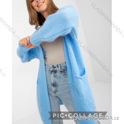 Cardigan pletený dlhý rukáv dámsky nadrozmer (XL/2XL ONE SIZE) TALIANSKA MÓDA IMWCC233023