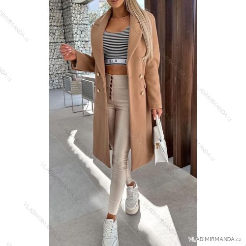 Kabát dlhý rukáv dámsky (S/M ONE SIZE) TALIANSKA MÓDA IMWE233027