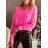 Sveter dlhý rukáv dámsky (S/M ONE SIZE) TALIANSKA MÓDA IMWE233029