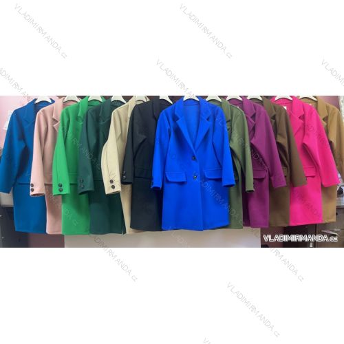 Kabát dlhý rukáv dámsky nadrozmer (3XL/4XL ONE SIZE) TALIANSKA MÓDA IMWQ233048