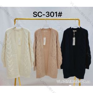 Cardigan pletený dlhý rukáv dámsky (S/M ONE SIZE) TALIANSKA MÓDA IMWC23SC-301
