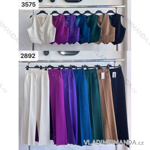 Súprava nohavice dlhé, vesta bez rukávov dámska (S/M ONE SIZE) TALIANSKA MÓDA IMWAC2335752892