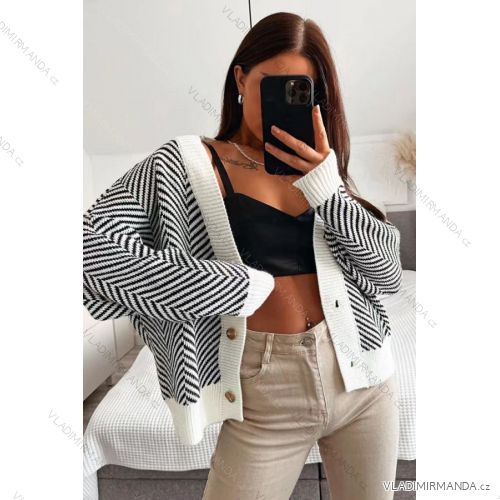 Sveter dlhý rukáv dámsky (S/M ONE SIZE) TALIANSKA MÓDA IMWE232114