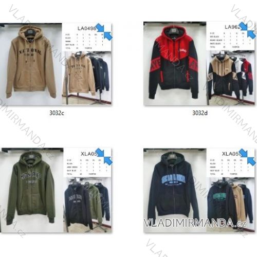 Mikina dlhý rukáv pánska (M-3XL) TALIANSKA MODA AMB233032