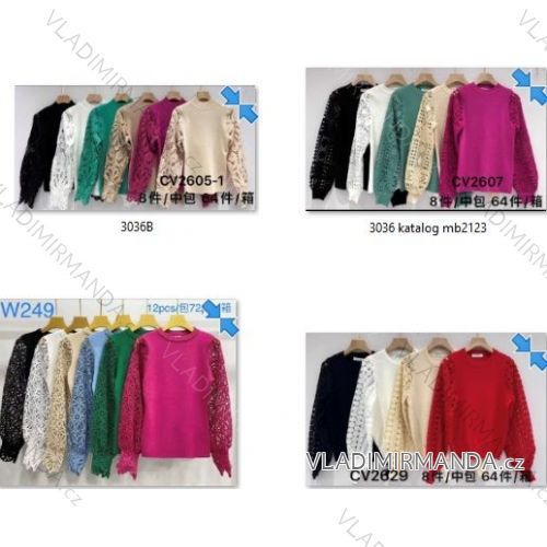 Mikina dlhý rukáv dámsky (M/L, XL/2XL) TALIANSKA MODA IMB21233036