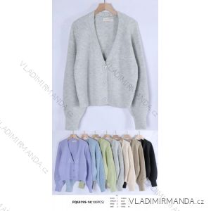 Sveter dlhý rukáv dámske (S/M ONE SIZE) FRANCÚZSKA MÓDA FMWT23FQ55795-1