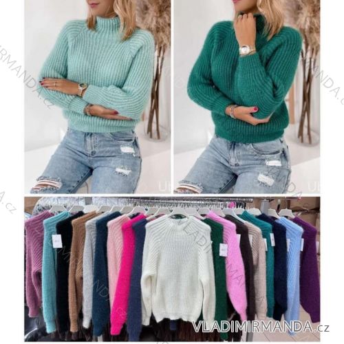 Sveter dlhý rukáv dámsky (S/M ONE SIZE) TALIANSKA MÓDA IMWKK233151