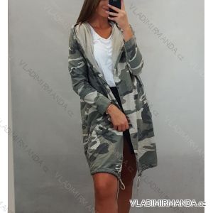 Cardigan s kapucňou dámsky maskáčoch (uni M/L) ITALSKá MóDA IM520200